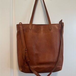 Madewell Brown Leather Tote Bag